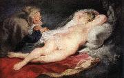 RUBENS, Pieter Pauwel The Hermit and the Sleeping Angelica Sweden oil painting artist
